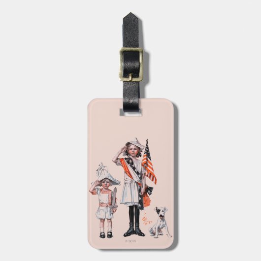 Amerikanischer Unabhängigkeitstag Gepäckanhänger (Vorderseite vertikal)