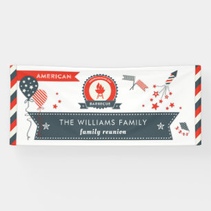 Amerikanischer Unabhängigkeitstag GRILLEN Banner