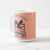 Amerikanischer Unabhängigkeitstag Kaffeetasse (Vorderseite Links)