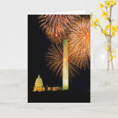 Amerikanischer Unabhängigkeitstag, Karte (Gelbe Blume)