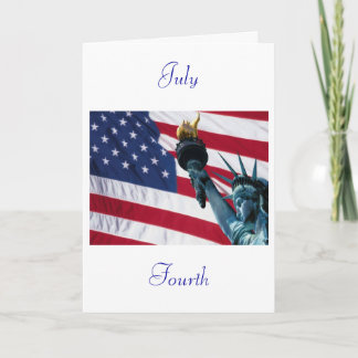 Amerikanischer Unabhängigkeitstag Karte