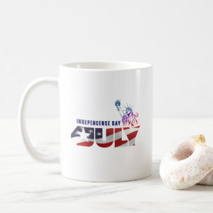 Amerikanischer Unabhängigkeitstag Klassische Tas Kaffeetasse