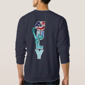 Amerikanischer Unabhängigkeitstag | Männer Sweatshirt (Rückseite)
