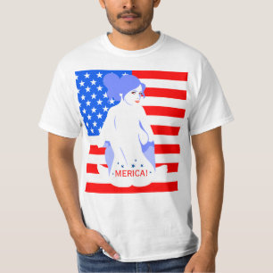 Amerikanischer Unabhängigkeitstag "MERICA!" T-Shirt