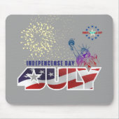 Amerikanischer Unabhängigkeitstag | Mousepad (Vorne)
