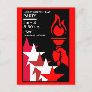 Amerikanischer Unabhängigkeitstag Postkarte