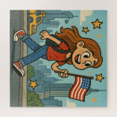 Amerikanischer Unabhängigkeitstag Puzzle (Horizontal)