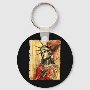 Amerikanischer Unabhängigkeitstag USA Punk Patriot Schlüsselanhänger