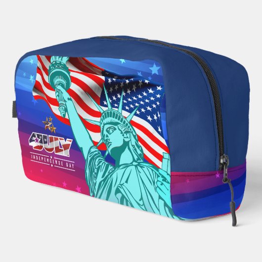 Amerikanischer Unabhängigkeitstag | Waschbeutel (Rechte Ecke)