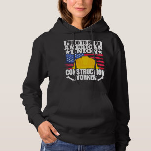 Amerikanischer Union Bauarbeiter USA-Flagge 4. Hoodie