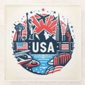 amerikanischer Untersetzer (Vorderseite)