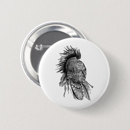 Amerikanischer Ureinwohner Button (Vorne & Hinten)