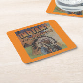 Amerikanischer Ureinwohner des Nordwestens - Rechteckiger Pappuntersetzer (angewinkelt)