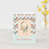 Amerikanischer Ureinwohner Dreamcatcher erhalten Karte (Gelbe Blume)