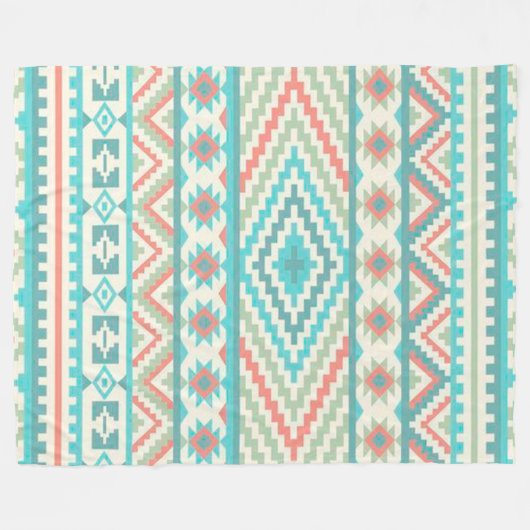 Amerikanischer Ureinwohner Fleecedecke (Vorderseite (Horizontal))