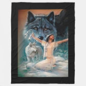 Amerikanischer Ureinwohner Fleecedecke (Vorderseite)