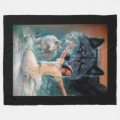 Amerikanischer Ureinwohner Fleecedecke (Vorderseite (Horizontal))