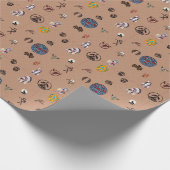 Amerikanischer Ureinwohner Geschenkpapier (Ecke)