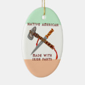 Amerikanischer Ureinwohner/Iren Keramikornament (Rechts)