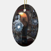 Amerikanischer Ureinwohner Kachina Puppen Keramikornament (Links)