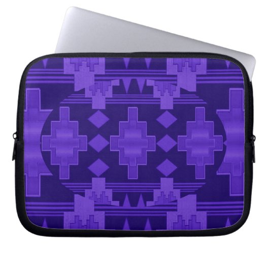 Amerikanischer Ureinwohner Laptopschutzhülle (Vorderseite)