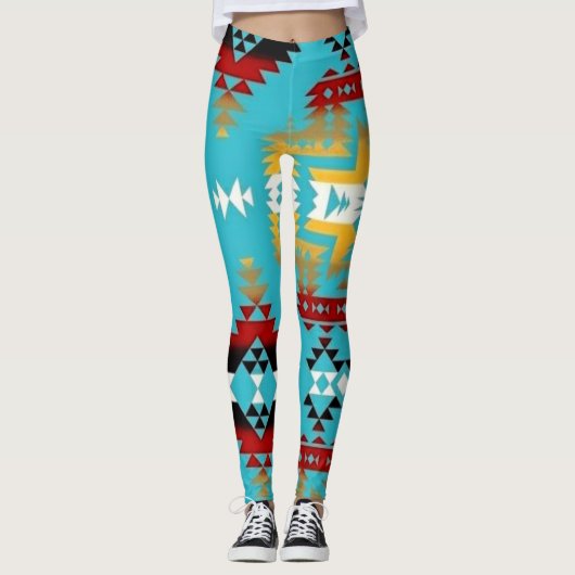 Amerikanischer Ureinwohner Leggings (Vorderseite)