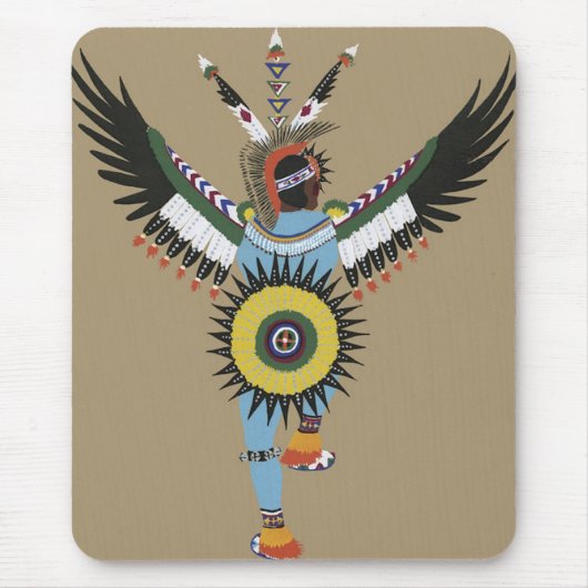 Amerikanischer Ureinwohner Tänzer-Mousepad Mousepad (Vorne)