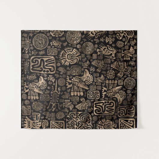 Amerikanischer Ureinwohner verziert Wandteppich (Vorderseite (Horizontal))