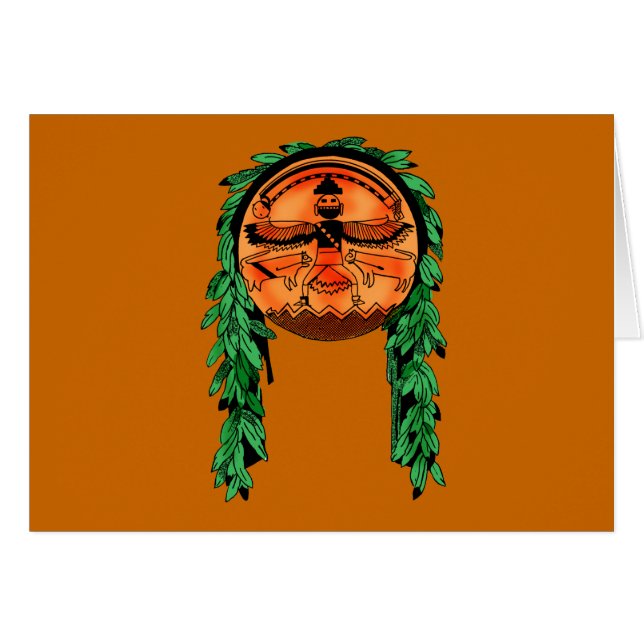 Amerikanischer Ureinwohner Zuni Schild (Vorderseite (Horizontal))