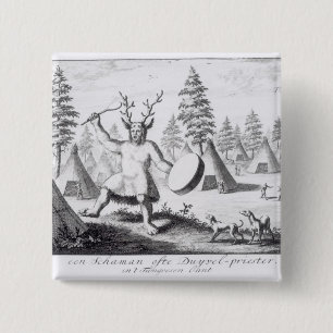 Amerikanischer UreinwohnerShaman Button