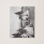 Amerikanischer Ureinwohnerteepee-Lager, Montana, Puzzle (Vertikal)