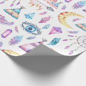Amerikanischer UreinwohnerTeepees Dreamcatchers Geschenkpapier (Ecke)