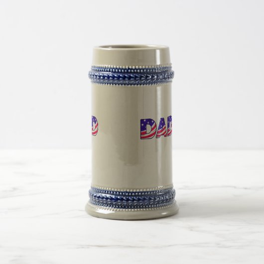 amerikanischer Vater Bierglas (Mittel)