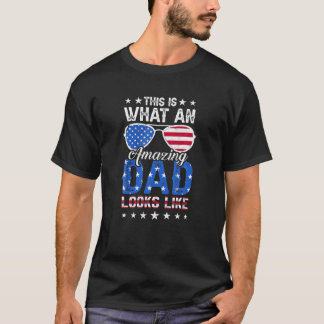 Amerikanischer Vater So sieht ein Phantastischer V T-Shirt