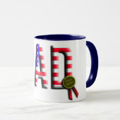 amerikanischer Vater Tasse (VorderseiteRechts)