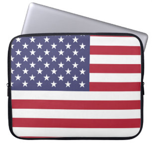 Amerikanischer Vereinigte Staaten USA-Flagge Lapto Laptopschutzhülle
