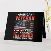 Amerikanischer Veteran Die Ehre 38 Karte (Gelbe Blume)