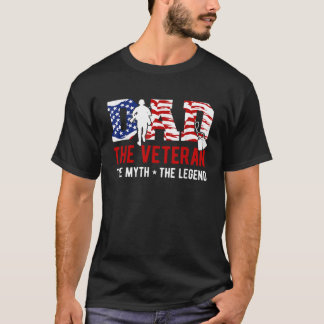 Amerikanischer Veteran Großvater Vater Veteran Myt T-Shirt