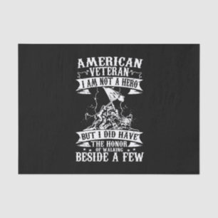 Amerikanischer Veteran ich bin kein Held, aber ich Seidenpapier