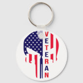 Amerikanischer Veteran Punisher Schlüsselanhänger (Vorderseite)