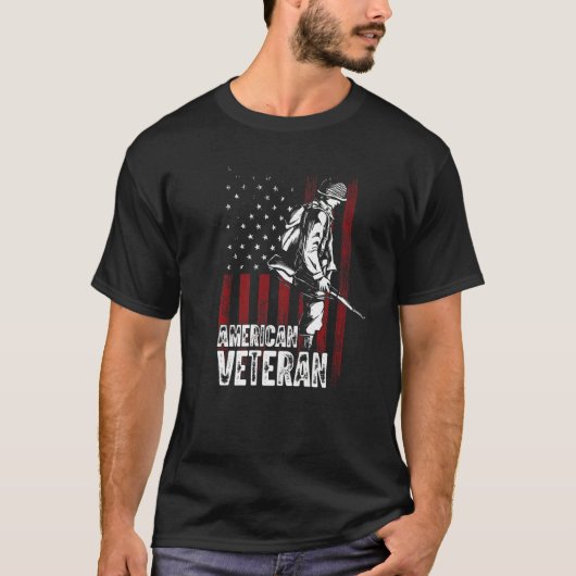 Amerikanischer Veteran T-Shirt (Vorderseite)