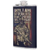 Amerikanischer Veteran Zitat Flachmann (Links)