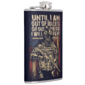 Amerikanischer Veteran Zitat Flachmann (Rechts)