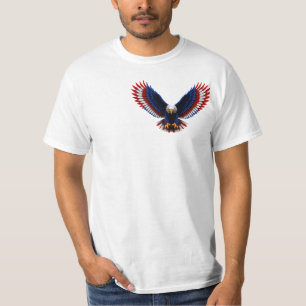 Amerikanischer Visionsspiral – Patriotischer Adler T-Shirt