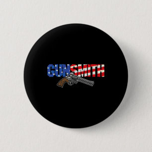 Amerikanischer Waffenschmied Patriot USA-Flagge Re Button