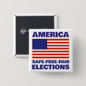 Amerikanischer Wahlbutton Button (Vorne & Hinten)