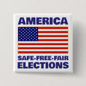 Amerikanischer Wahlbutton Button (Vorderseite)