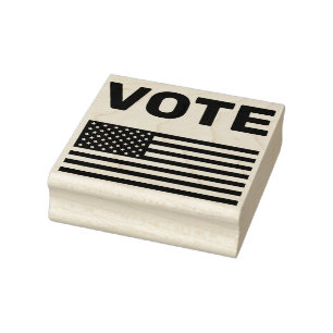 Amerikanischer Wähler Gummistempel
