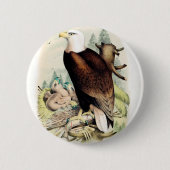 Amerikanischer Weißkopfseeadler Button (Vorderseite)