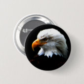 AMERIKANISCHER WEISSKOPFSEEADLER BUTTON (Vorne & Hinten)